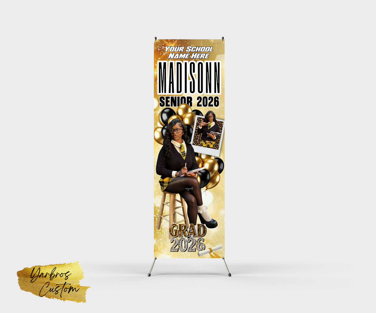 Graduation X- Banner ( 24"X 72") Vinyl