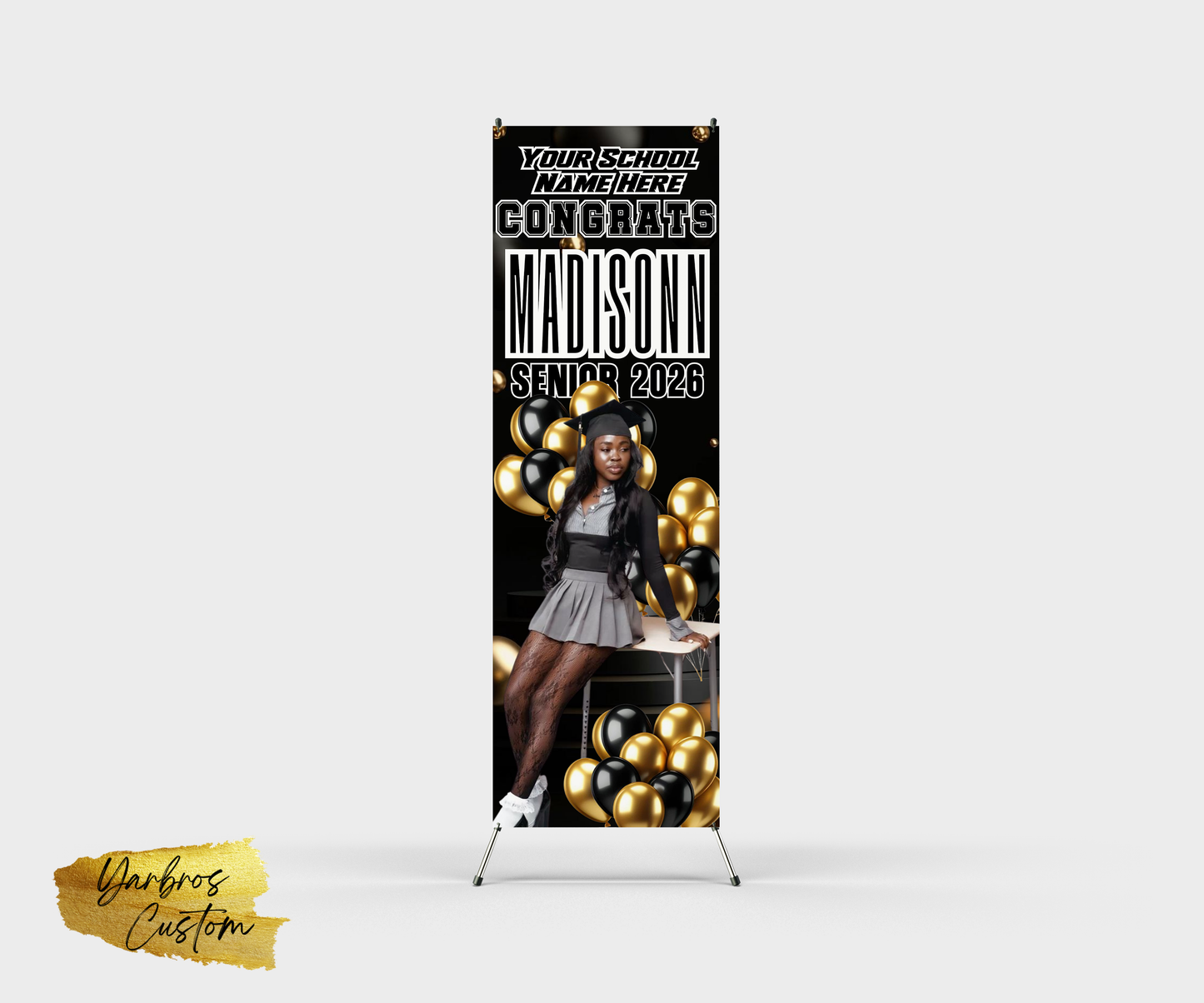 Graduation X- Banner ( 24"X 72") Vinyl