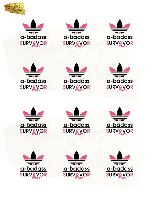 A- Badass Breast Caner Edible Image