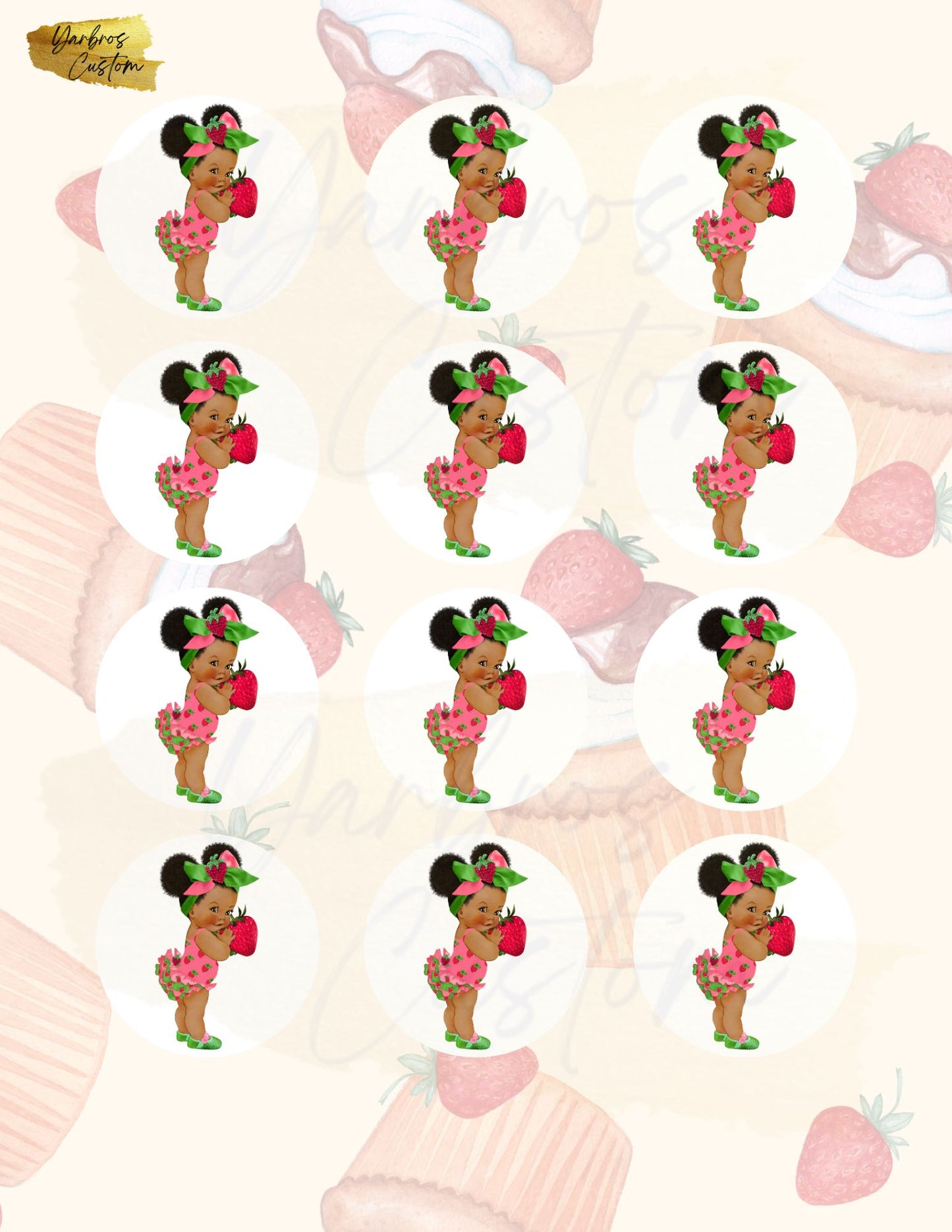 Strawberry Shortcake Edible Images