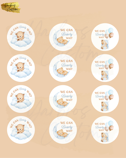 We Can Bearly Wait Boy Edible Images