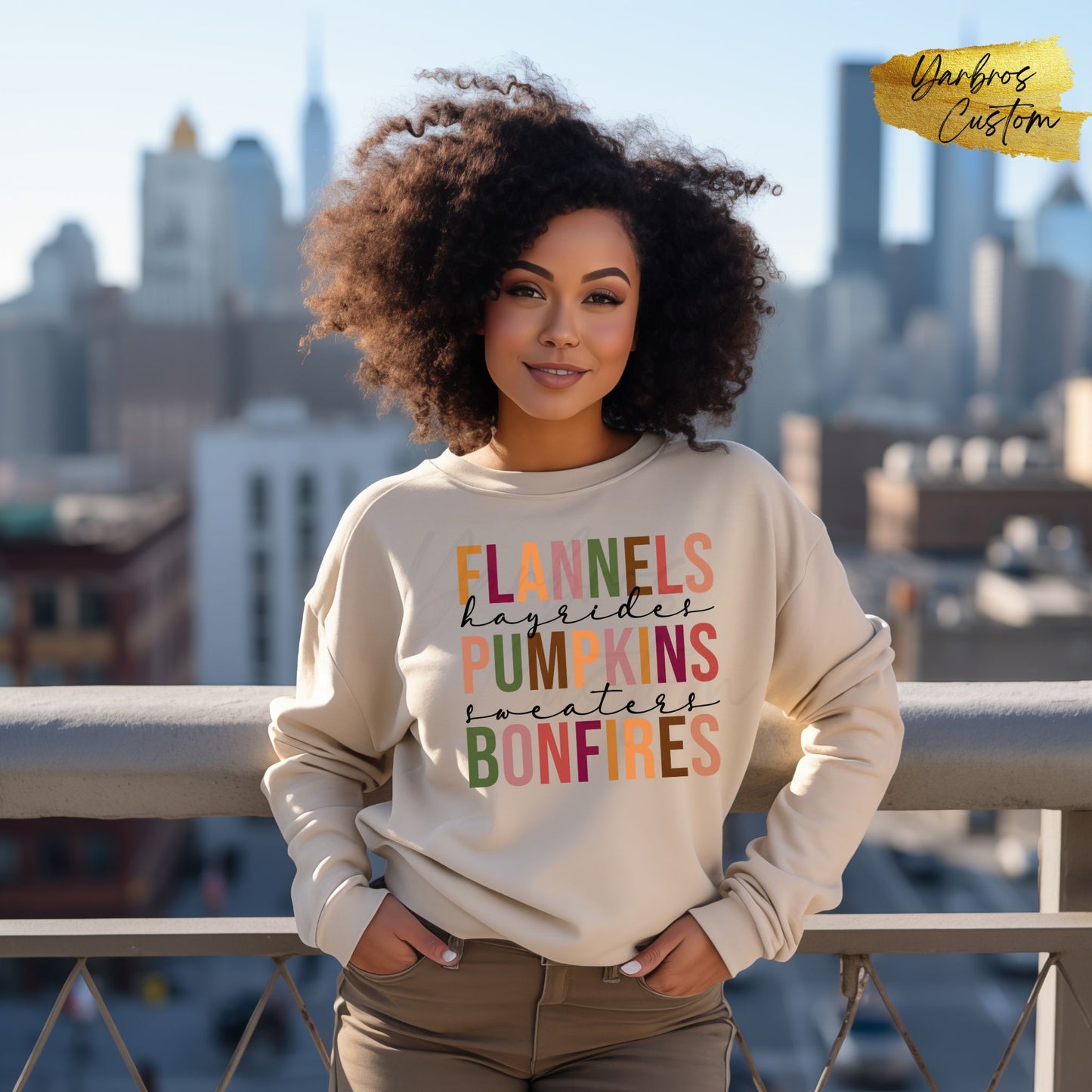 Flannels hayrides Pumpkins sweater Apparel