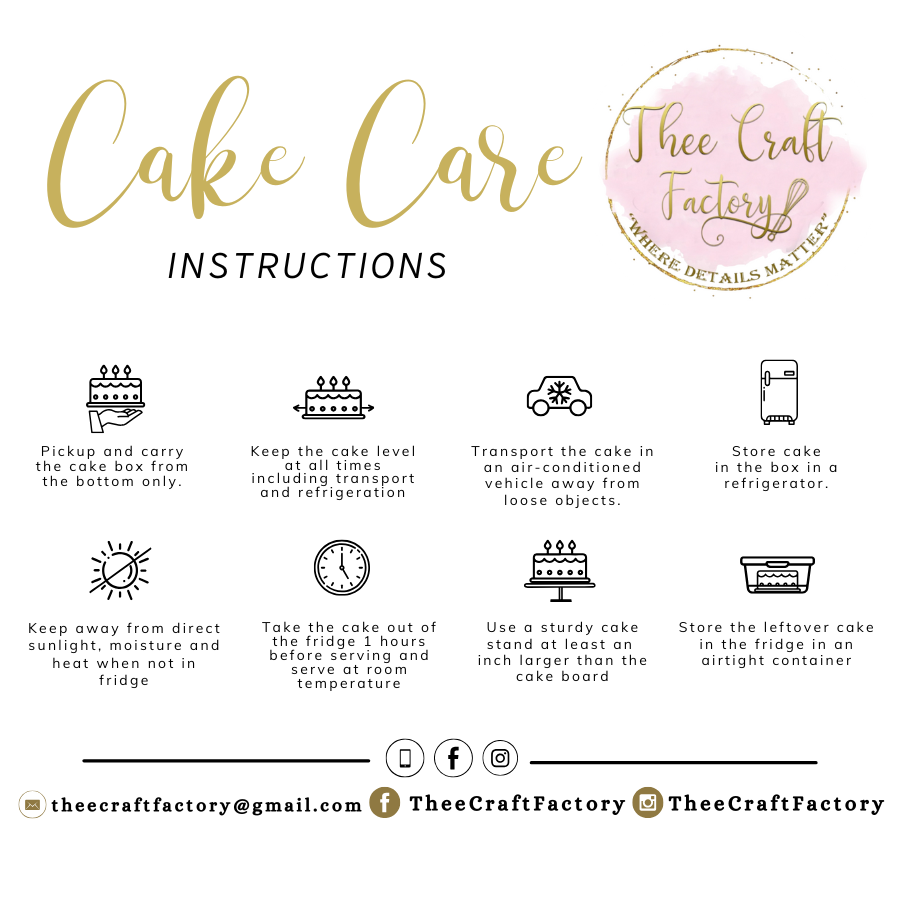 Cake Care Stickers