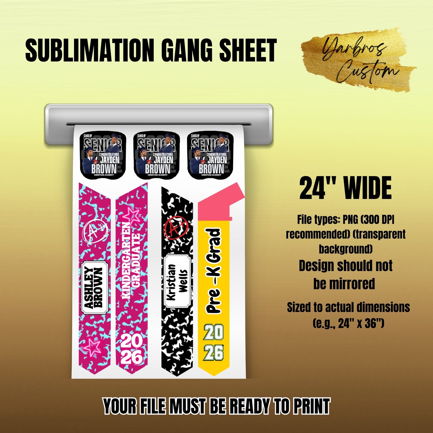 Sublimation Gang Sheet