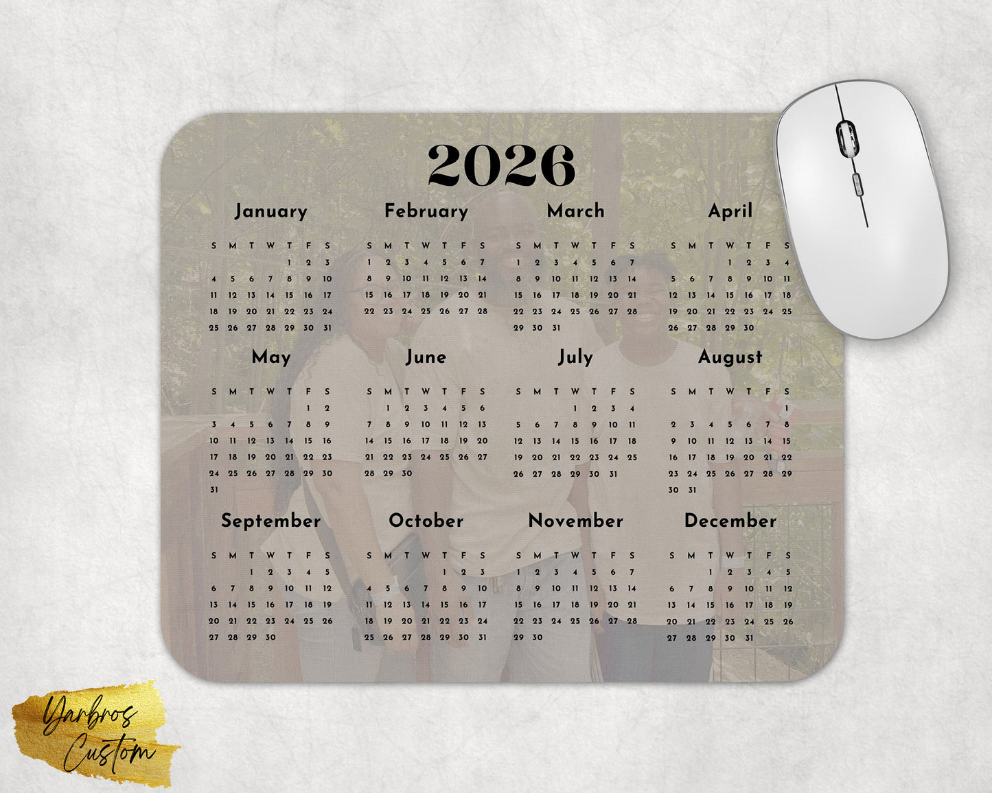 Photo Calendar Mousepad