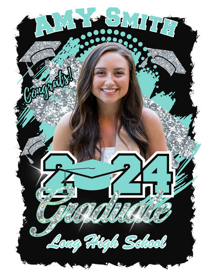 Graduate T-shirt Template