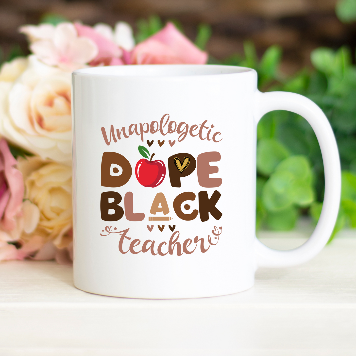 Unapologetically Dope Black Teacher 12oz Mug
