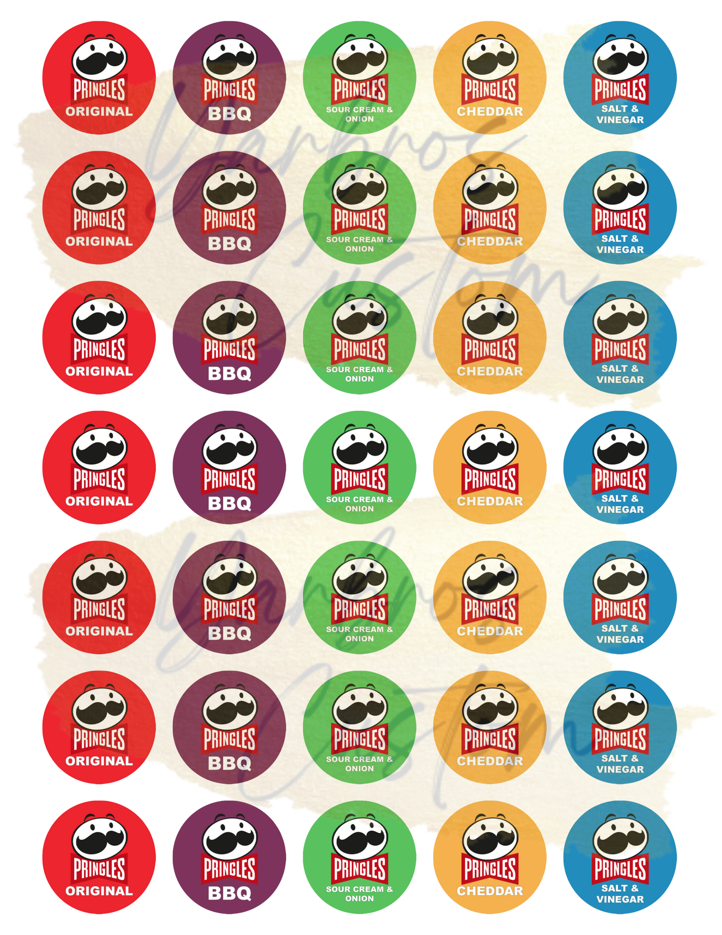 Pringles Flavor Printable (Digital File)
